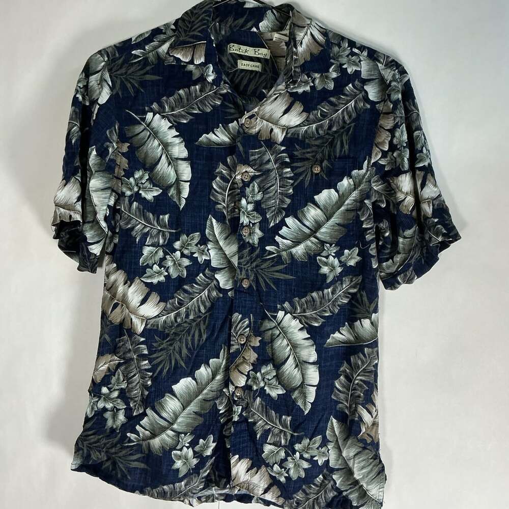 Batik Bay Tropical Leaf Print Short Sleeve Shirt